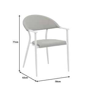 pak-200-000804-11 ΤΡΑΠΕΖΑΡΙΑ KLITON - PINO ΣΕΤ 5ΤΕΜ PAKOWORLD ΑΛΟΥΜΙΝΙΟ ΣΕ ΛΕΥΚΗ ΑΠΟΧΡΩΣΗ 80X80X74ΕΚ