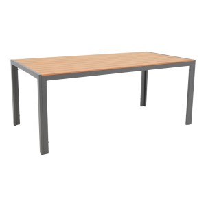 pak-200-000911-1 ΤΡΑΠΕΖΑΡΙΑ NARES-AZELIE ΣΕΤ 5ΤΕΜ PAKOWORLD ΑΝΘΡΑΚΙ ΑΛΟΥΜΙΝΙΟ ΚΑΙ PLYWOOD ΣΕ ΦΥΣΙΚΗ ΑΠΟΧΡΩΣΗ 180X90X72.5ΕΚ