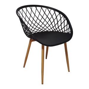 pak-200-000988-1 ΤΡΑΠΕΖΑΡΙΑ EZRA-NATALI PAKOWORLD ΣΕΤ 5ΤΕΜ PP-MDF ΣΕ ΜΑΥΡΗ-ΦΥΣΙΚΗ ΑΠΟΧΡΩΣΗ 120X80X76ΕΚ