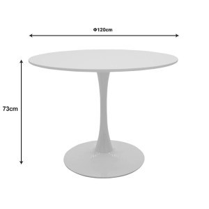 pak-200-001027-8 ΤΡΑΠΕΖΑΡΙΑ GASTON-BALOU PAKOWORLD ΣΕΤ 5ΤΕΜ PP-MDF ΣΕ ΜΑΥΡΗ-ΦΥΣΙΚΗ ΑΠΟΧΡΩΣΗ Φ120X73ΕΚ