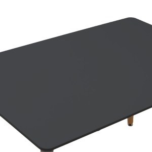pak-200-001156-6 ΤΡΑΠΕΖΑΡΙΑ NATALI-PARKER PAKOWORLD ΣΕΤ 5ΤΕΜ MDF ΣΕ ΜΑΥΡΗ-ΦΥΣΙΚΗ ΑΠΟΧΡΩΣΗ 120X80X76CM