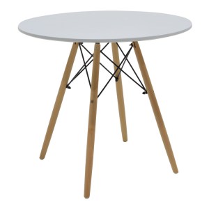 pak-200-001212-4 ΤΡΑΠΕΖΑΡΙΑ JULITA-PARKER PAKOWORLD ΣΕΤ 5ΤΕΜ MDF ΛΕΥΚΟ-ΠΟΔΙΑ ΦΥΣΙΚΟ Φ80X73ΕΚ