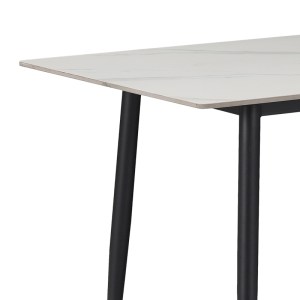 pak-200-001264-5 ΤΡΑΠΕΖΑΡΙΑ AZORI-GUSTAS PAKOWORLD ΣΕΤ 5ΤΕΜ ΛΕΥΚΟ ΜΑΡΜΑΡΟΥ-ΑΝΘΡΑΚΙ 120X80X76ΕΚ