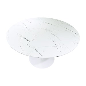 pak-200-001411-5 ΤΡΑΠΕΖΑΡΙΑ BALOU-PARKER PAKOWORLD ΣΕΤ 5ΤΕΜ ΛΕΥΚΟ-ΜΠΕΖ Φ120X73ΕΚ