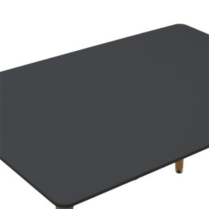 pak-200-001415-6 ΤΡΑΠΕΖΑΡΙΑ NATALI-NOOR PAKOWORLD ΣΕΤ 5ΤΕΜ  MDF ΜΑΥΡΟ-ΠΟΔΙΑ ΦΥΣΙΚΟ 120X80X76ΕΚ