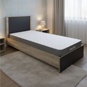 pak-200-001455 ΚΡΕΒΑΤΙ ΜΕ ΣΤΡΩΜΑ ATHOS-DREAMER PAKOWORLD SONOMA-ΑΝΘΡΑΚΙ 90X190ΕΚ