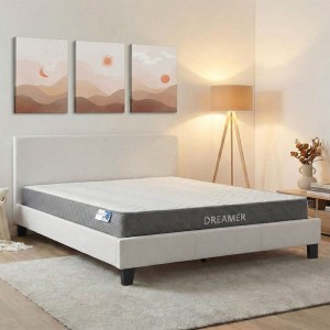 pak-200-001484 ΚΡΕΒΑΤΙ ΜΕ ΣΤΡΩΜΑ NEVIL-DREAMER PAKOWORLD PU ΛΕΥΚΟ 150X200ΕΚ
