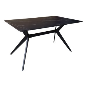 pak-200-001555-1 ΤΡΑΠΕΖΑΡΙΑ ΜΕ ΚΑΡΕΚΛΕΣ RENISH ΛΕΥΚΟ ΚΑΙ ΤΡΑΠΕΖΙ EZALI ΜΑΥΡΟ 140X80X75ΕΚ ΣΕΤ 5ΤΕΜ