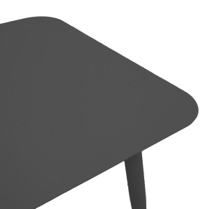pak-200-001597-6 ΤΡΑΠΕΖΑΡΙΑ HEVEN VISTA PAKOWORLD ΣΕΤ 3ΤΕΜ ΜΑΥΡΟ ΑΛΟΥΜΙΝΙΟ 80X80X72ΕΚ