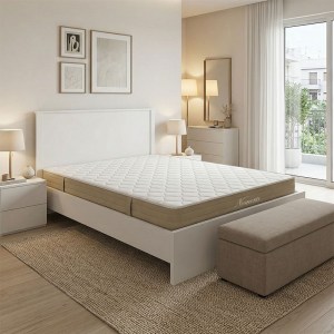 pak-200-001660 ΚΡΕΒΑΤΙ ΜΕ ΣΤΡΩΜΑ ATHOS-NEMESIS PAKOWORLD ΛΕΥΚΟ 160X200ΕΚ