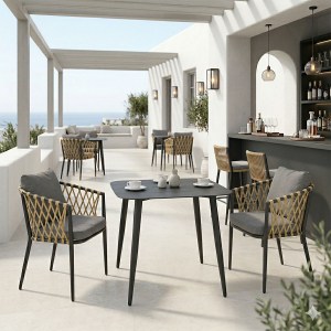 pak-200-001673 ΤΡΑΠΕΖΑΡΙΑ PELUXE VISTA PAKOWORLD ΣΕΤ 3ΤΕΜ ΑΝΘΡΑΚΙ ΑΛΟΥΜΙΝΙΟ ΜΕ PE ΣΧΟΙΝΙ ΣΕ ΦΥΣΙΚΗ ΑΠΟΧΡΩΣΗ ΚΑΙ ΜΑΞΙΛΑΡΙΑ 80X80X72ΕΚ