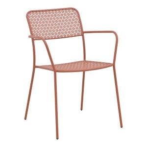 pak-200-001696-4 ΤΡΑΠΕΖΑΡΙΑ MORAJA FEDERAL PAKOWORLD ΣΕΤ 3ΤΕΜ TERRACOTTA ΜΕΤΑΛΛΟ 70X70X73ΕΚ