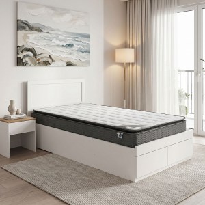 pak-200-001793 ΚΡΕΒΑΤΙ ΜΕ ΣΤΡΩΜΑ ΚΑΙ ΣΥΡΤΑΡΙ OLYMPUS-PERFECTO PAKOWORLD ΛΕΥΚΟ 100X200ΕΚ