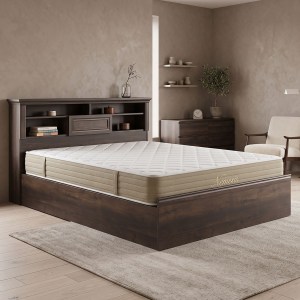 pak-200-001816 ΚΡΕΒΑΤΙ ΜΕ ΣΤΡΩΜΑ MOZART NEMESIS PAKOWORLD ΚΑΡΥΔΙ 160X200ΕΚ