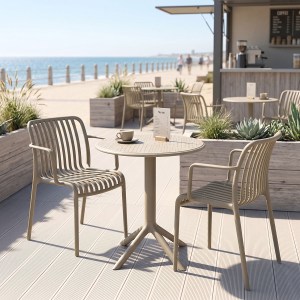 pak-200-001851 ΤΡΑΠΕΖΑΡΙΑ MERCON ZOI PAKOWORLD ΣΕΤ 3ΤΕΜ CAPPUCCINO PP Φ60X75ΕΚ