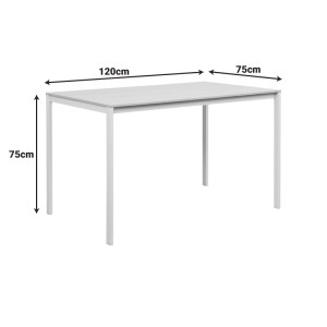 pak-200-001904-9 ΤΡΑΠΕΖΑΡΙΑ ΜΕ ΚΑΡΕΚΛΕΣ PARKER ΜΠΕΖ ΚΑΙ ΤΡΑΠΕΖΙ FARAGIO ΛΕΥΚΟ ΜΕ ΦΥΣΙΚΗ ΑΠΟΧΡΩΣΗ 120X75X75ΕΚ ΣΕΤ 5ΤΕΜ