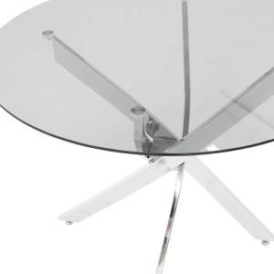 pak-200-001928-4 ΤΡΑΠΕΖΑΡΙΑ ΜΕ ΚΑΡΕΚΛΕΣ PARKER ΛΕΥΚΟ ΚΑΙ ΤΡΑΠΕΖΙ ANTORO ΓΥΑΛΙ ΜΕ ΒΑΣΗ ΧΡΩΜΙΟΥ Φ80X75ΕΚ ΣΕΤ 5ΤΕΜ