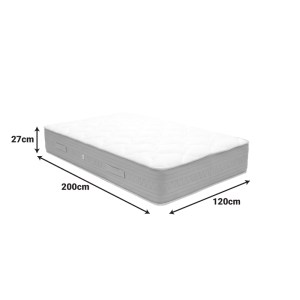pak-207-000036-1 ΣΤΡΩΜΑ SLEEPY PAKOWORLD BONNEL SPRING ΔΙΠΛΗΣ ΟΨΗΣ 27CM 120X200ΕΚ