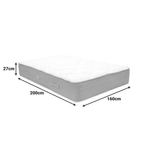pak-207-000038-1 ΣΤΡΩΜΑ SLEEPY PAKOWORLD BONNEL SPRING ΔΙΠΛΗΣ ΟΨΗΣ 27CM 160X200ΕΚ