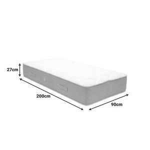 pak-207-000039-2 ΣΤΡΩΜΑ SLEEPY PAKOWORLD BONNEL SPRING ΔΙΠΛΗΣ ΟΨΗΣ 27CM 90X200ΕΚ