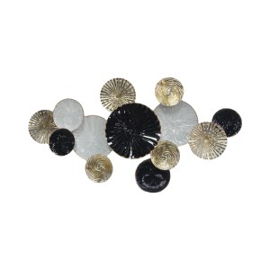 pak-209-000011 ΔΙΑΚΟΣΜΗΤΙΚΟ ΤΟΙΧΟΥ FAIM INART ΜΕΤΑΛΛΟ ΣΕ ΧΡΥΣΗ, ΜΑΥΡΗ ΚΑΙ ΛΕΥΚΗ ΑΠΟΧΡΩΣΗ 111.1X5.7X58.4ΕΚ