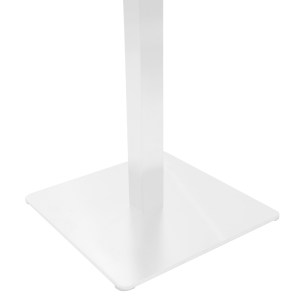 pak-217-000037-2 ΒΑΣΗ ΤΡΑΠΕΖΙΟΥ BAR STOFAN PAKOWORLD ΜΕΤΑΛΛΙΚΗ ΛΕΥΚΟ 45X45X108ΕΚ