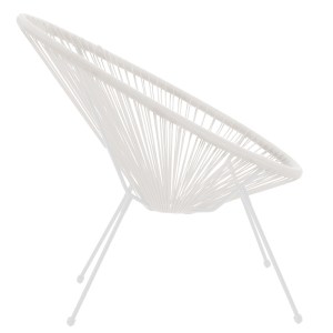 pak-218-000027-2 ΠΟΛΥΘΡΟΝΑ ACAPULCO PAKOWORLD ΜΕΤΑΛΛΟ-PE RATTAN ΣΕ ΛΕΥΚΗ ΑΠΟΧΡΩΣΗ 68.5X74.5X84ΕΚ