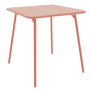 pak-218-000054 ΤΡΑΠΕΖΙ MORAJA PAKOWORLD TERRACOTTA ΜΕΤΑΛΛΟ 70X70X73ΕΚ