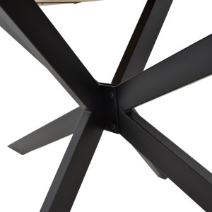 pak-223-000029-5 ΤΡΑΠΕΖΙ BONRE PAKOWORLD ΦΥΣΙΚΟ ΜΑΣΙΦ ΞΥΛΟ ΑΚΑΚΙΑΣ-ΠΟΔΙ ΜΑΥΡΟ ΜΕΤΑΛΛΟ 175X96X76ΕΚ.