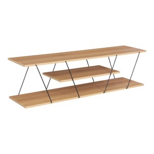 pak-225-000029 ΕΠΙΠΛΟ ΤΗΛΕΟΡΑΣΗΣ TARS PAKOWORLD SONOMA-ΜΑΥΡΟ 120X30X33ΕΚ