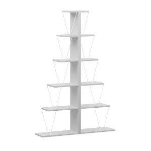 pak-225-000042 ΒΙΒΛΙΟΘΗΚΗ MINI TARS PAKOWORLD ΛΕΥΚΟ 100X22X150ΕΚ