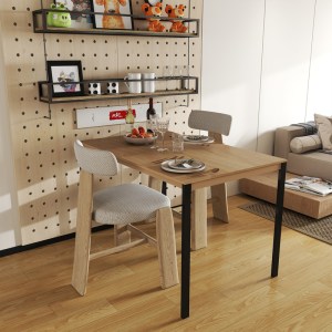 pak-225-000082-1 ΤΡΑΠΕΖΙ FARAGIO PAKOWORLD ΜΕΤΑΛΛΟ ΣΕ ΦΥΣΙΚΗ ΑΠΟΧΡΩΣΗ ΜΕ ΜΑΥΡΑ ΜΕΤΑΛΛΙΚΑ ΠΟΔΙΑ 120X75X75ΕΚ