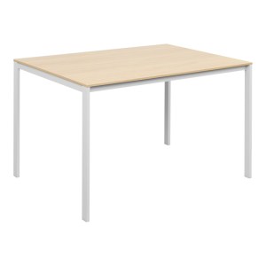 pak-225-000090-1 ΤΡΑΠΕΖΙ FARAGIO PAKOWORLD ΣΕ ΦΥΣΙΚΗ ΑΠΟΧΡΩΣΗ-ΛΕΥΚΑ ΜΕΤΑΛΛΙΚΑ ΠΟΔΙΑ 120X75X75ΕΚ