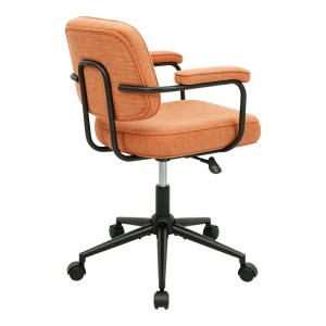 pak-225-000091-2 ΚΑΡΕΚΛΑ ΓΡΑΦΕΙΟΥ LEBERTA PAKOWORLD TERRACOTTA ΥΦΑΣΜΑ 64X63,5X86-96ΕΚ