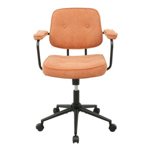 pak-225-000091-4 ΚΑΡΕΚΛΑ ΓΡΑΦΕΙΟΥ LEBERTA PAKOWORLD TERRACOTTA ΥΦΑΣΜΑ 64X63,5X86-96ΕΚ