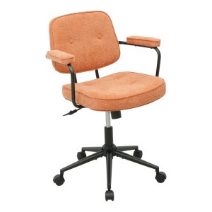 pak-225-000091 ΚΑΡΕΚΛΑ ΓΡΑΦΕΙΟΥ LEBERTA PAKOWORLD TERRACOTTA ΥΦΑΣΜΑ 64X63,5X86-96ΕΚ