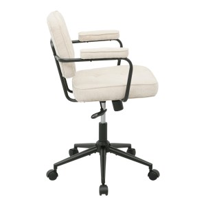 pak-225-000092-3 ΚΑΡΕΚΛΑ ΓΡΑΦΕΙΟΥ LEBERTA PAKOWORLD ΜΠΕΖ ΥΦΑΣΜΑ 64X63,5X86-96ΕΚ