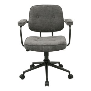 pak-225-000093-4 ΚΑΡΕΚΛΑ ΓΡΑΦΕΙΟΥ LEBERTA PAKOWORLD ΑΝΘΡΑΚΙ ΥΦΑΣΜΑ 64X63,5X86-96ΕΚ