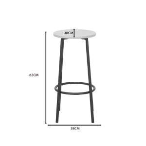 pak-225-000103-8 ΣΕΤ ΤΡΑΠΕΖΙ ΜΠΑΡ ARZO PAKOWORLD 5ΤΕΜ ΣΕ ΦΥΣΙΚΗ ΑΠΟΧΡΩΣΗ ΜΕ ΜΑΥΡΟ ΜΕΤΑΛΛΟ 100X60X86ΕΚ