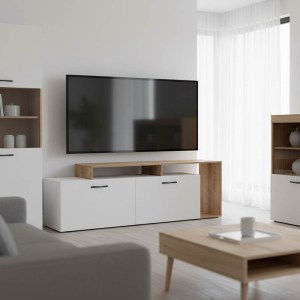 pak-230-000070 ΕΠΙΠΛΟ ΤΗΛΕΟΡΑΣΗΣ TOBLER PAKOWORLD ΣΕ OAK- ΛΕΥΚΗ ΑΠΟΧΡΩΣΗ 170X40X53ΕΚ