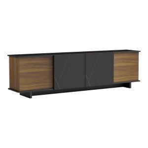 pak-230-000071-2 ΕΠΙΠΛΟ ΤΗΛΕΟΡΑΣΗΣ ZAFORE PAKOWORLD ΚΑΡΥΔΙ - ΜΑΥΡΟ ΜΑΡΜΑΡΟΥ 180X33X50ΕΚ