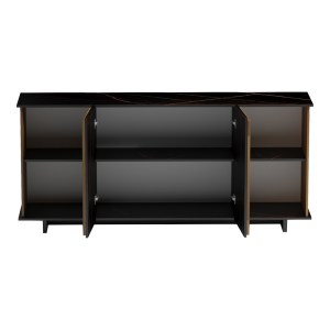 pak-230-000073-1 ΜΠΟΥΦΕΣ ZAFORE PAKOWORLD ΚΑΡΥΔΙ- ΜΑΥΡΟ ΜΑΡΜΑΡΟΥ 180X45X80ΕΚ