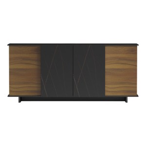 pak-230-000073-4 ΜΠΟΥΦΕΣ ZAFORE PAKOWORLD ΚΑΡΥΔΙ- ΜΑΥΡΟ ΜΑΡΜΑΡΟΥ 180X45X80ΕΚ