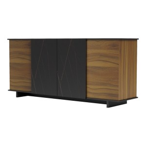 pak-230-000073-5 ΜΠΟΥΦΕΣ ZAFORE PAKOWORLD ΚΑΡΥΔΙ- ΜΑΥΡΟ ΜΑΡΜΑΡΟΥ 180X45X80ΕΚ