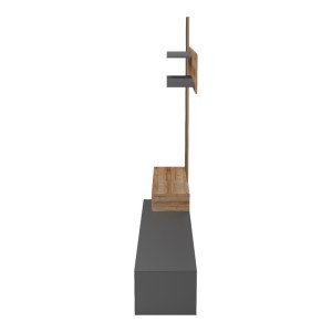 pak-230-000090-5 ΣΥΝΘΕΤΟ ΣΑΛΟΝΙΟΥ LITENDE PAKOWORLD ΣΕ ΑΝΘΡΑΚΙ-OAK ΑΠΟΧΡΩΣΗ 249.4X42.2X199.5ΕΚ