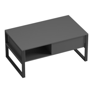 pak-230-000108-4 ΤΡΑΠΕΖΙ ΣΑΛΟΝΙΟΥ BENDON PAKOWORLD ΣΕ ΑΝΘΡΑΚΙ-ΜΑΥΡΗ ΑΠΟΧΡΩΣΗ 100X60X44.5ΕΚ