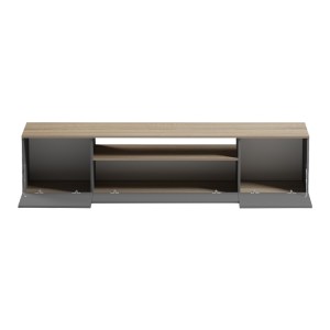 pak-230-000113-1 ΕΠΙΠΛΟ ΤΗΛΕΟΡΑΣΗΣ WINEY PAKOWORLD ΣΕ SONOMA-ΑΝΘΡΑΚΙ ΑΠΟΧΡΩΣΗ 180X44.5X44.5ΕΚ