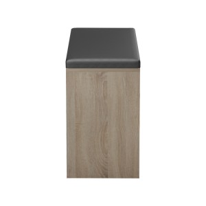 pak-230-000117-6 ΠΑΠΟΥΤΣΟΘΗΚΗ-ΣΚΑΜΠΟ DEBOULE PAKOWORLD 8 ΖΕΥΓΩΝ ΣΕ SONOMA-ΜΑΥΡΗ ΑΠΟΧΡΩΣΗ 90X30X46ΕΚ