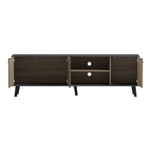 pak-230-000131-1 ΕΠΙΠΛΟ ΤΗΛΕΟΡΑΣΗΣ TUSCANY PAKOWORLD SONOMA-ΑΝΘΡΑΚΙ 180X41X51ΕΚ