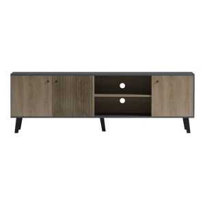 pak-230-000131-5 ΕΠΙΠΛΟ ΤΗΛΕΟΡΑΣΗΣ TUSCANY PAKOWORLD SONOMA-ΑΝΘΡΑΚΙ 180X41X51ΕΚ
